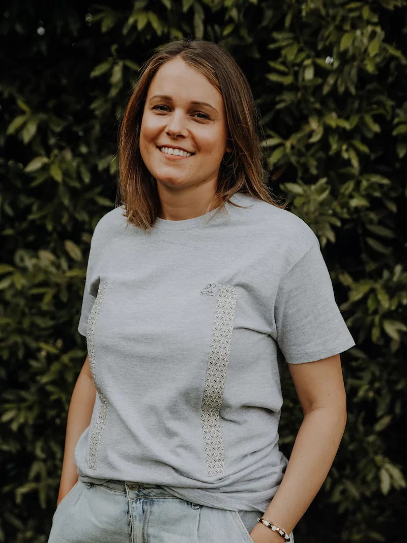 T-shirt allaitant gris brume TT'ma